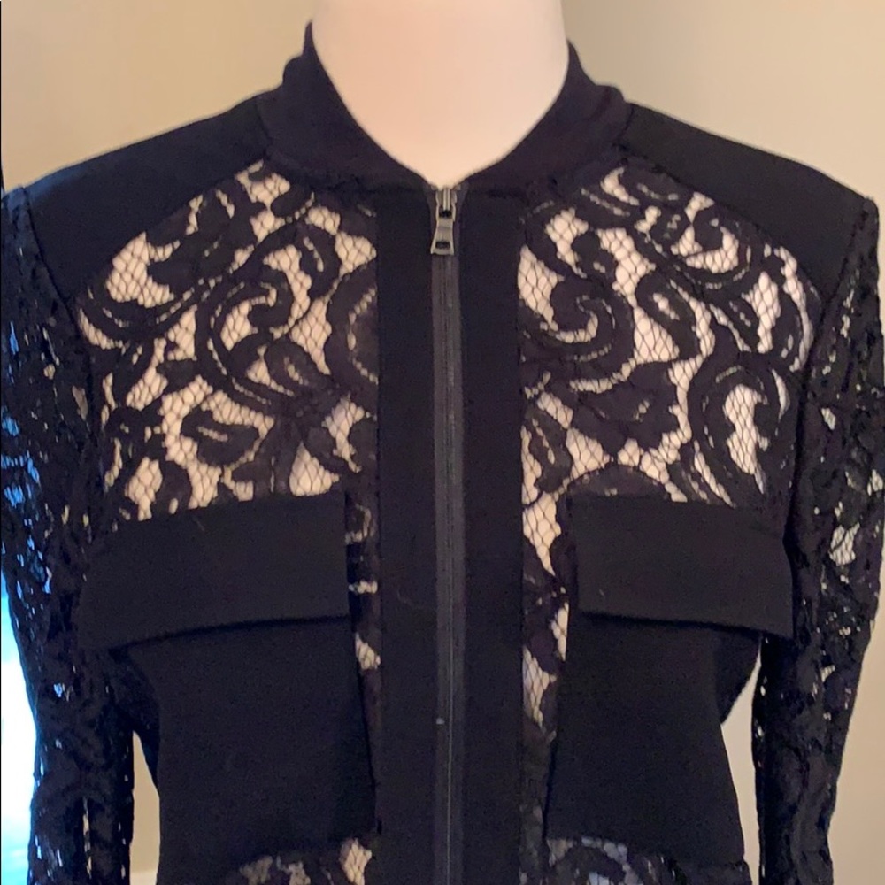 Bcbgmaxaria Sheer Lace Jacket - image 2